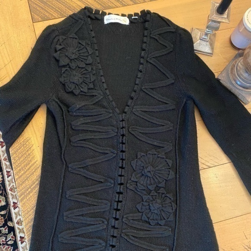 Black wool sweater